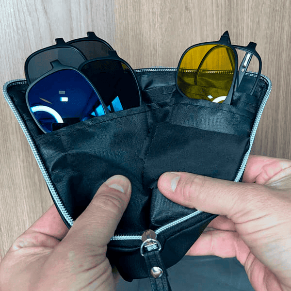 Óculos 6 em 1 - Lentes Magnéticas + ESTOJO DE BRINDE