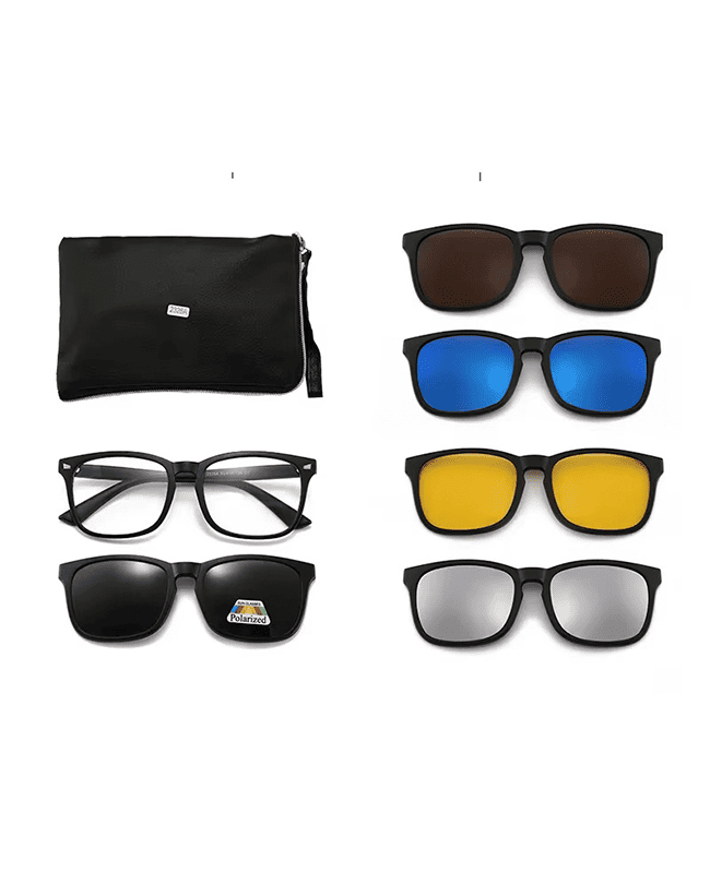 Óculos 6 em 1 - Lentes Magnéticas + ESTOJO DE BRINDE