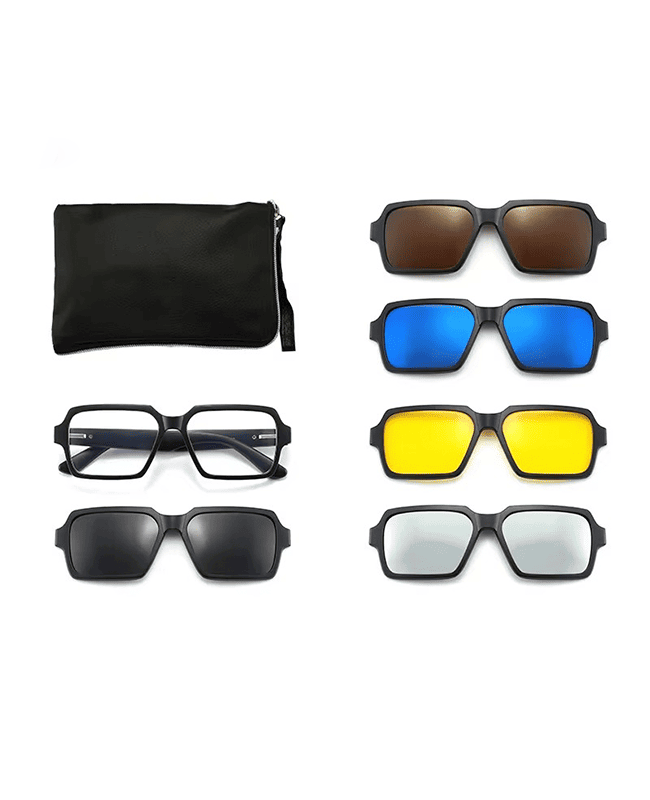 Óculos 6 em 1 - Lentes Magnéticas + ESTOJO DE BRINDE